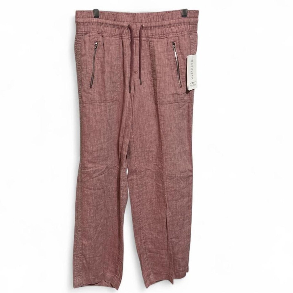 Athleta Cabo Linen Wide Leg Pants - 8 - C26- IC